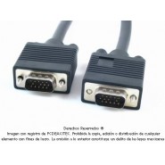 Cable VGA/SVGA (HD15) macho a macho de 30 m